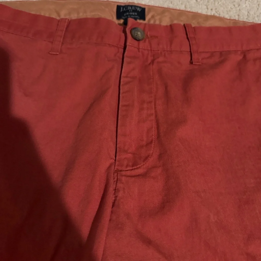 J. Crew Driggs Men's Chinos in Vibrant Red